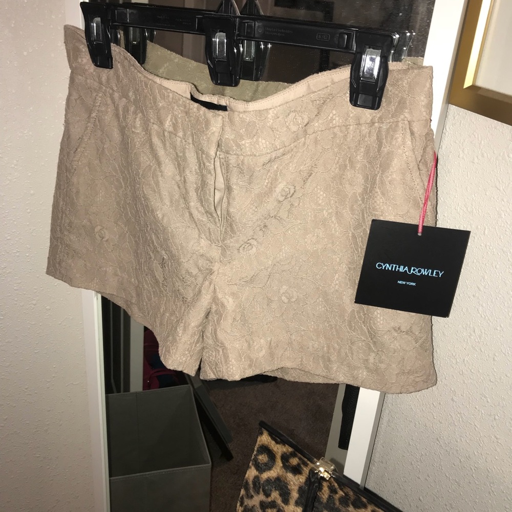 brand new Cynthia rowley lace shorts